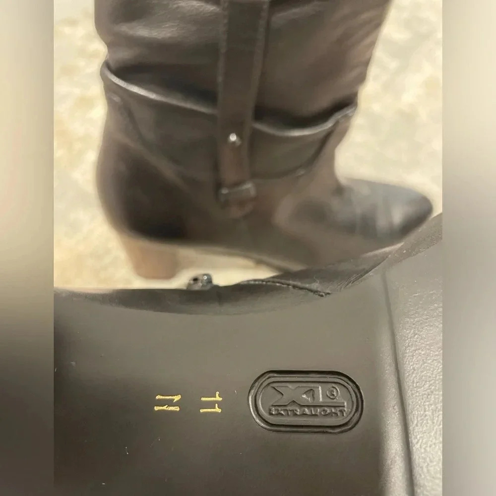 Amalfi by Rangoni Women's Vintage Italian High Heel Black Boots, Soft Leather 11 - Picture 15 of 15